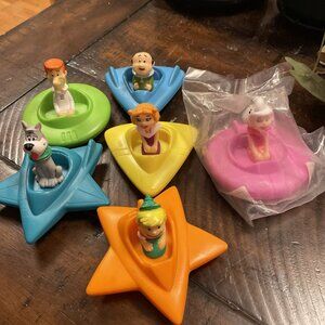 Vintage 1989 Wendy's THE JETSONS Kids Meal Space Cars Set of 6 Hanna Barbera